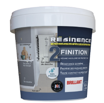 Résine de finition évier protecteur RESINENCE, incolore brillant, 0.5 l