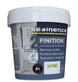 Résine de finition évier protecteur RESINENCE, incolore satiné, 0.25L