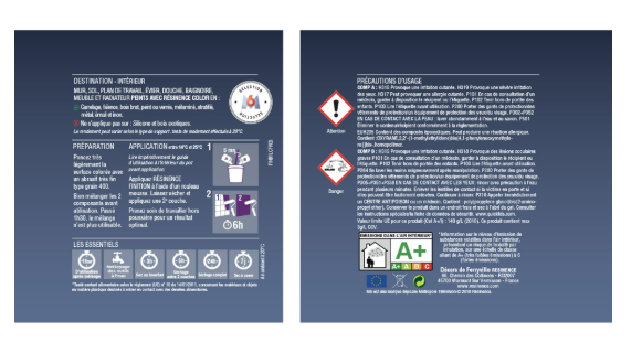 Résine de finition évier protecteur RESINENCE, incolore satiné, 0.25L