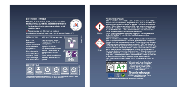 Résine de finition évier protecteur RESINENCE, incolore mat, 0.25L