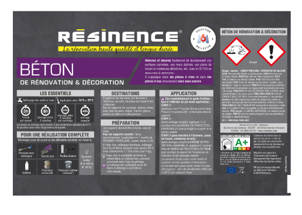 Enduit décoratif Beton RESINENCE, terre cuite, 4 kg