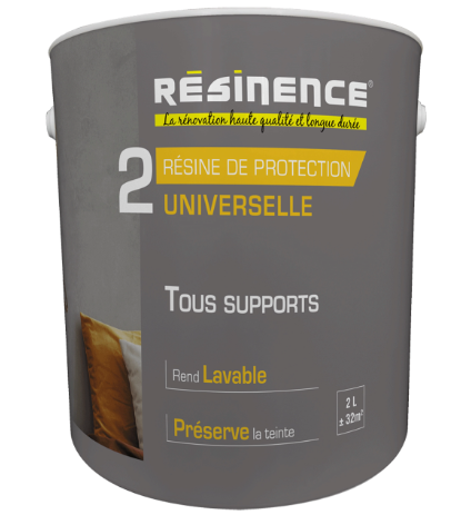 Résine de protection mur, sol et carrelage, incolore mat, 2L