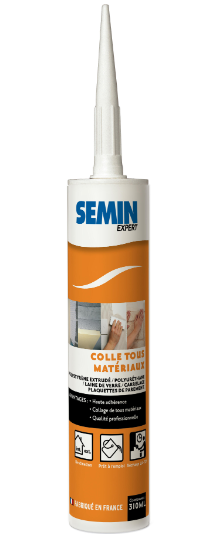 Colle pâte pour matériaux isolants SEMIN EXPERT blanc, 310 ml