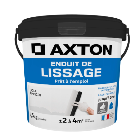 Enduit de lissage en pâte Prêt à l'emploi AXTON blanc 1.5 kg