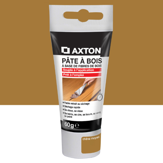 Pâte à bois , AXTON chêne moyen 60 g