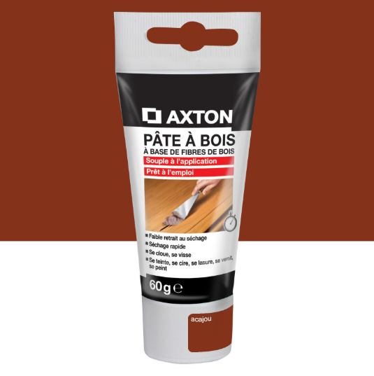 Pâte à bois AXTON acajou 60 g