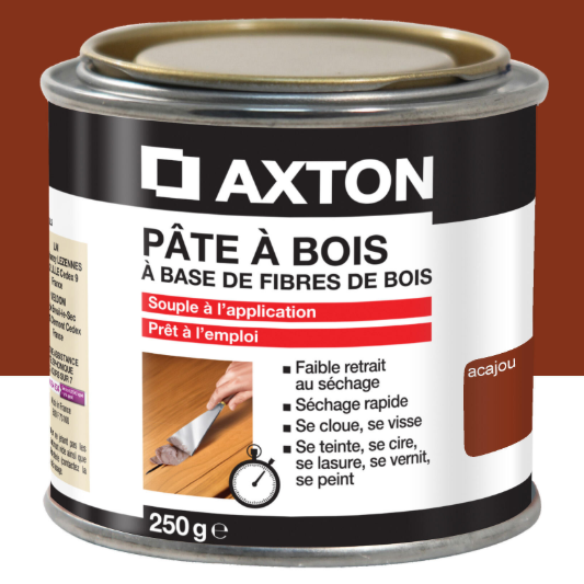 Pâte à bois AXTON acajou 250 g