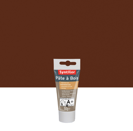 Pâte à bois , SYNTILOR acajou foncé 50 g