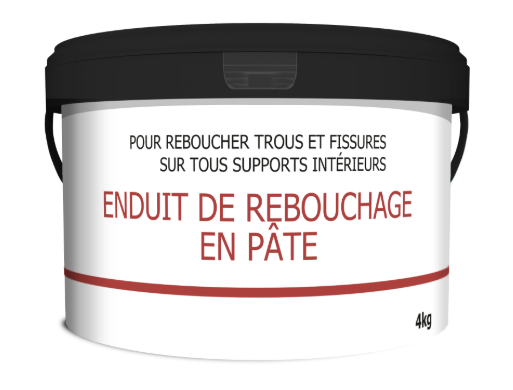 Enduit de rebouchage en pâte Prêt à l'emploi blanc 4 kg