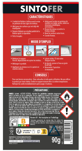 Enduit de lissage Sintofer SINTO gris 85 g