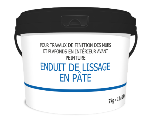 Enduit de lissage en pâte Prêt à l'emploi blanc 7 kg