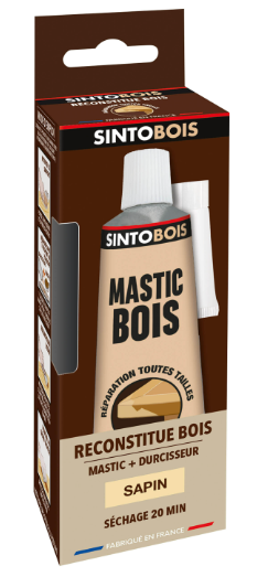 Mastic Sintobois angles & gros trous SINTO sapin 68 g