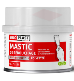 Mastic de rebouchage polyester SOLOPLAST, 188g