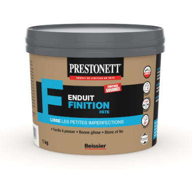 Enduit de lissage en pâte F PRESTONETT blanc 1 kg