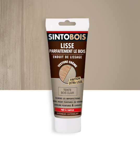 Enduit de lissage en pâte SINTO bois clair 250 g