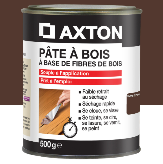 Pâte à bois AXTON chêne foncé 500 g