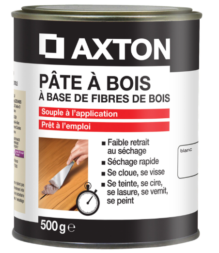 Pâte à bois AXTON blanc 500 g