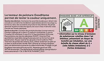 Peinture de rénovation GoodHome multi-supports satin gris Hamilton 50ml