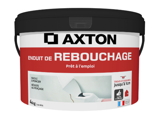 Enduit de rebouchage en pâte Prêt à l'emploi AXTON blanc 4 kg