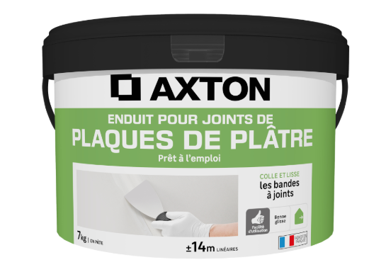 Enduit pour bande à joint en pâte Prêt à l'emploi AXTON blanc 7 kg