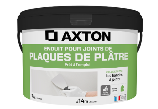 Enduit pour bande à joint en pâte Prêt à l'emploi AXTON blanc 7 kg