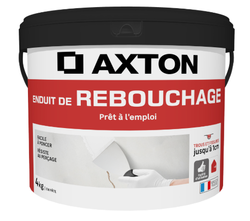 Enduit de rebouchage en pâte AXTON 4 kg