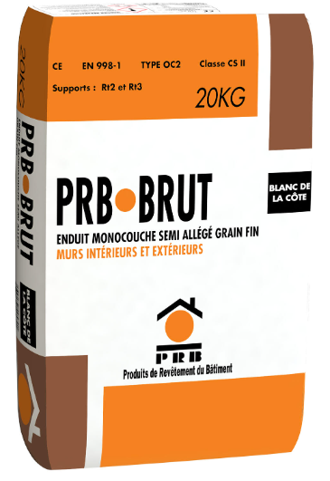 Enduit monocouche blanc de côte, PRB PRO, 20 kg