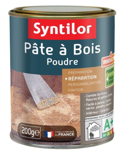 Pâte à bois En poudre SYNTILOR naturel 200 g