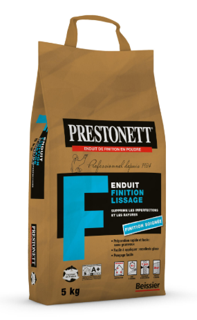 Enduit de lissage en poudre F PRESTONETT blanc 5 kg