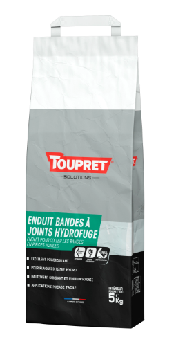 Enduit pour bande à joint en poudre Hydrofuge TOUPRET 5 kg