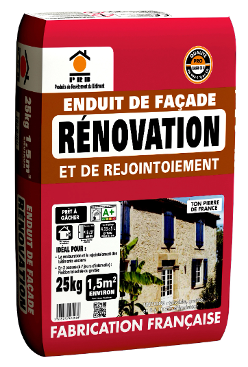 Enduit de rénovation blanc cassé PRB 25 kg