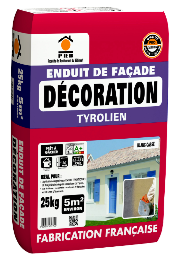 Enduit tyrolien blanc cassé PRB 25 kg