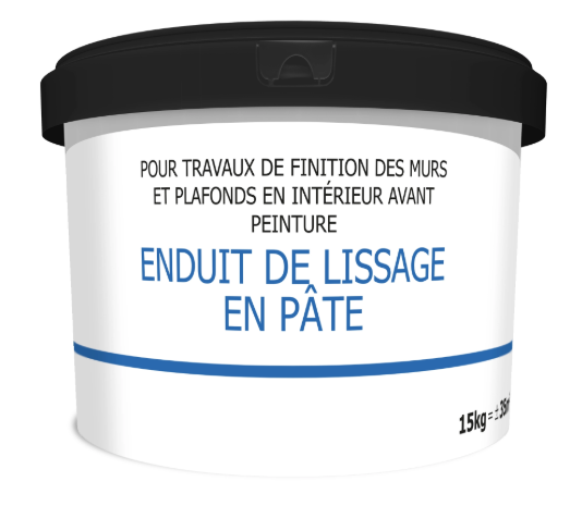 Enduit de lissage en pâte Prêt à l'emploi blanc 15 kg