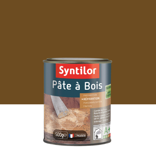 Pâte à bois , SYNTILOR chêne foncé 500 g