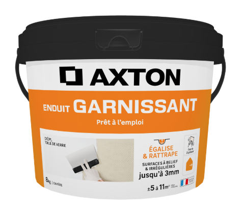Enduit de rénovation et garnissant en pâte Prêt à l'emploi AXTON blanc 8 kg