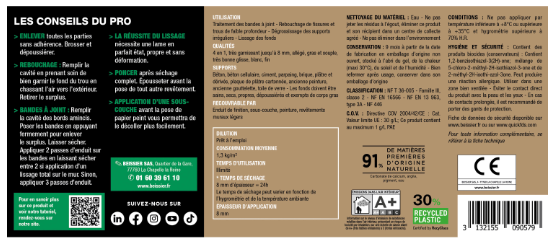 Enduit multifonction en pâte 4 en 1 PRESTONETT blanc 5 kg