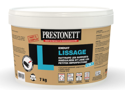 Enduit de lissage au rouleau en pâte PRESTONETT 7 kg