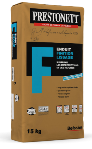 Enduit de lissage en poudre F et de finition BEISSIER 15 kg