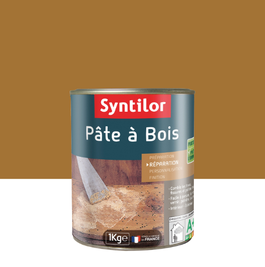 Pâte à bois , SYNTILOR chêne clair 1 kg
