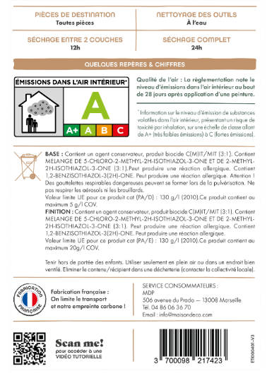 Peinture Relook bois MAISON DECO, saloon satiné, 0.75 l