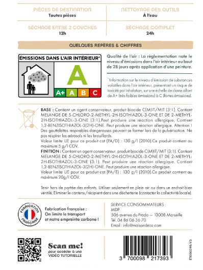 Peinture Relook bois MAISON DECO, pin recycle satiné, 0.75 l