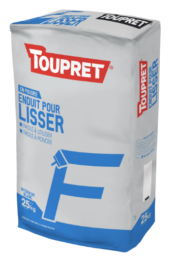 Enduit de lissage en poudre F TOUPRET blanc 25 kg