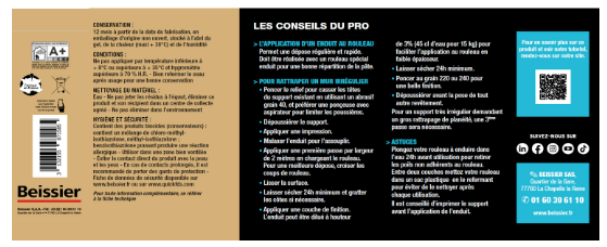 Enduit de lissage au rouleau en pâte au rouleau PRESTONETT 15 kg