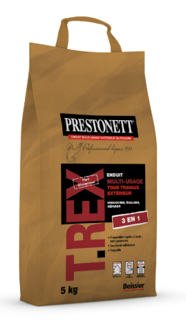 Enduit de rebouchage en poudre T.REX PRESTONETT 5 kg