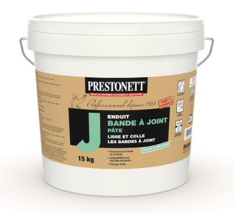 Enduit pour bande à joint en pâte J PRESTONETT blanc 15 kg