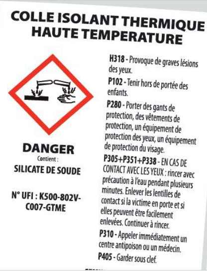 Colle haute température SEMIN, 10 kg