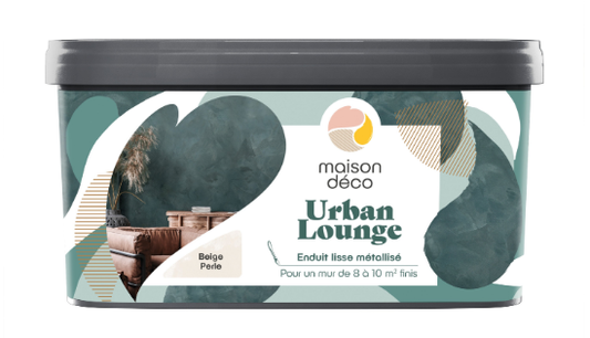 Enduit décoratif Métallisé urban lounge MAISON DECO, berge perle, 4 kg