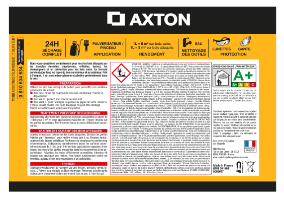 Traitement du bois multiusage AXTON 1 l