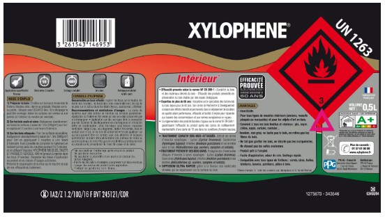 Traitement du bois meuble, parquet et boiserie XYLOPHENE 0.5 l