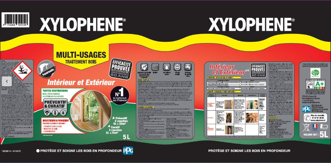 Traitement du bois multiusage XYLOPHENE Multi-usages 5 l